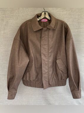 Edikted Faux Leather Jacket